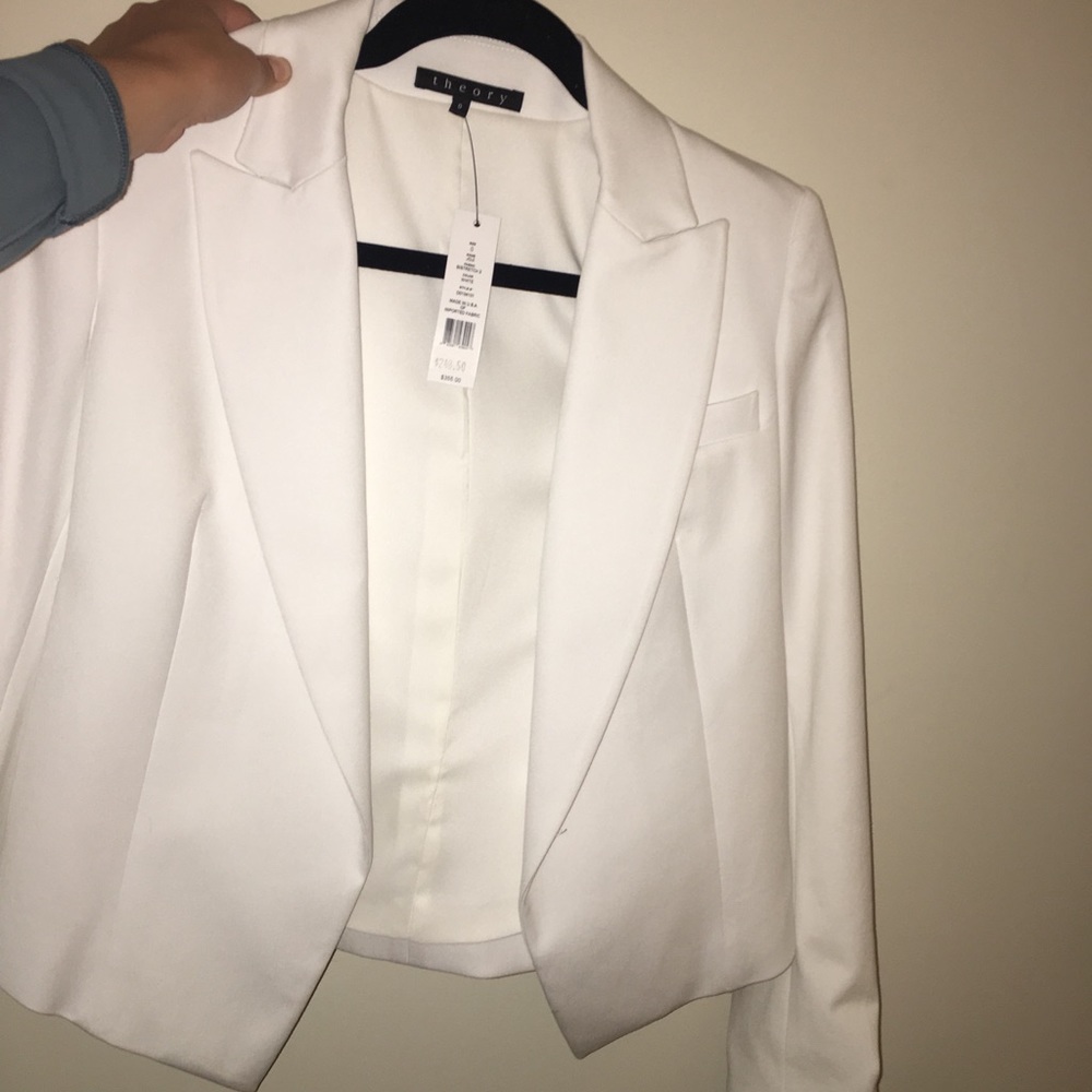 THEORY Joji Stretch Wool Open Jacket